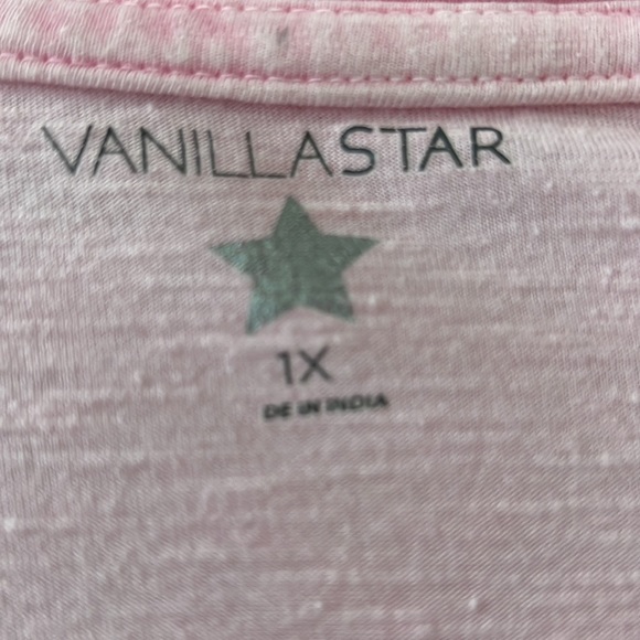 Vanilla Star Pink Long Sleeve Twisted Front Tee Shirt - Picture 6 of 8